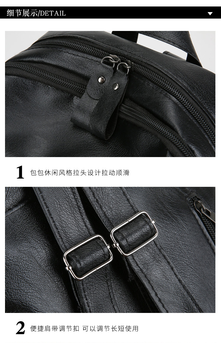 Koreanischer Doppelschultergurt Rucksack für Damen 2025 Neue Herbst- und Winterkollektion große Kapazität trendige Pendel- und Straßenrucksack modisch