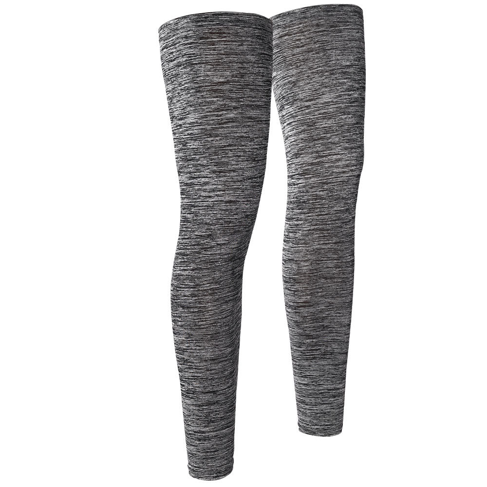 Verano montar sol protección pierna cubierta deportes al aire libre hielo seda bicicleta pierna cubierta recta alargada antideslizante rodillera Calcetines