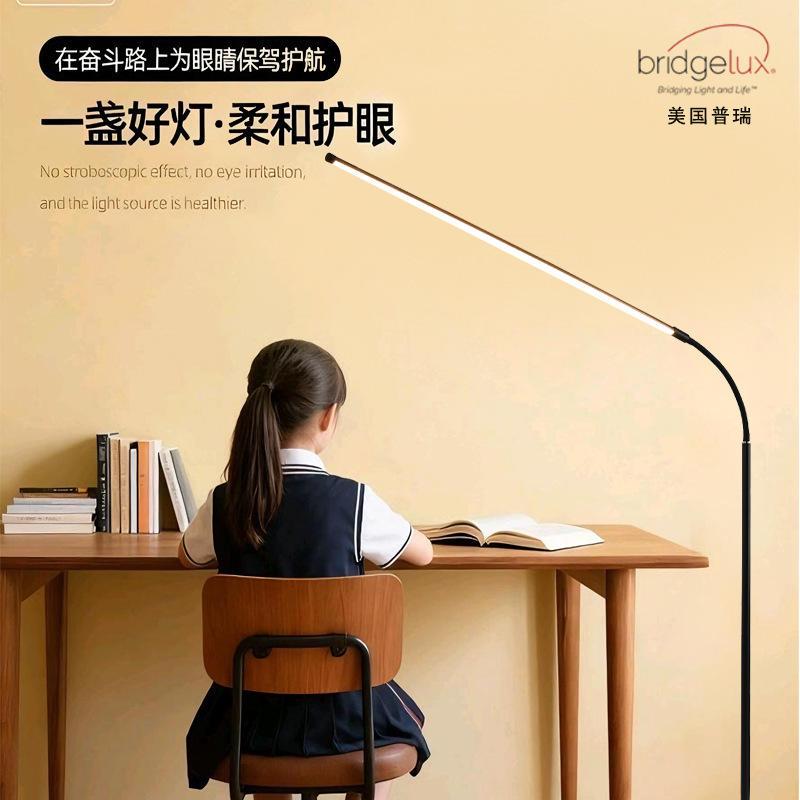 Full Spectrum Floor Table Lamp Eye Protection Learning Bedside Reading Lamp Homework Desk Vertical Led Piano Lamp