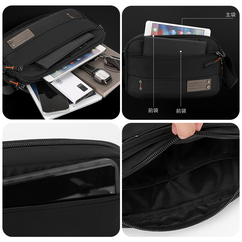 WEPOWER nuevo bolso de hombro multicapa impermeable, bolso de hombre, bolso de viaje ligero y casual, bolso de hombro para hombre