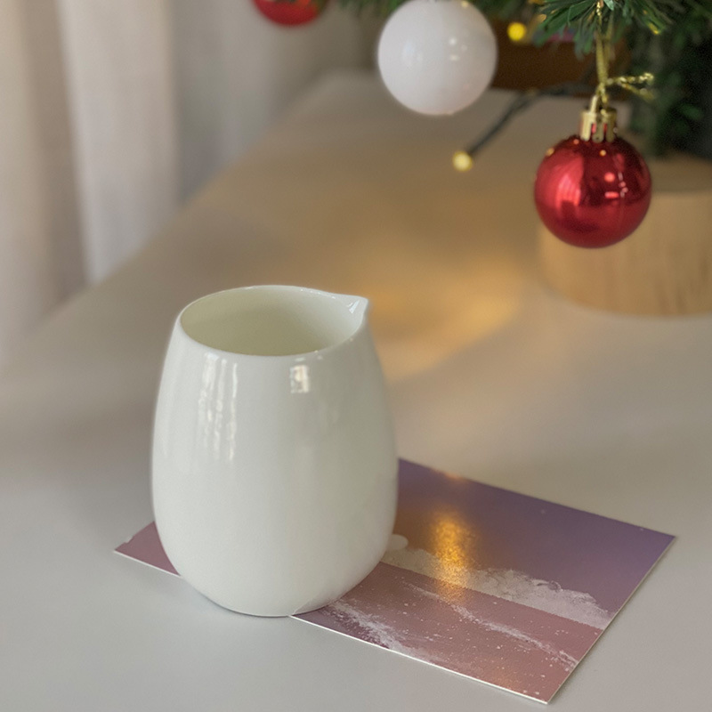 Ceramic Coffee Milk Pot Japanese-style Non-handle Small Milk Cup Bone China Milk Tank Mini Small Milk Pot Coffee Set Split Milk Pot