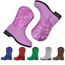 V 15321 Girl's Glitter Princess Boots Ůͯ����ѥ ŷ���羳