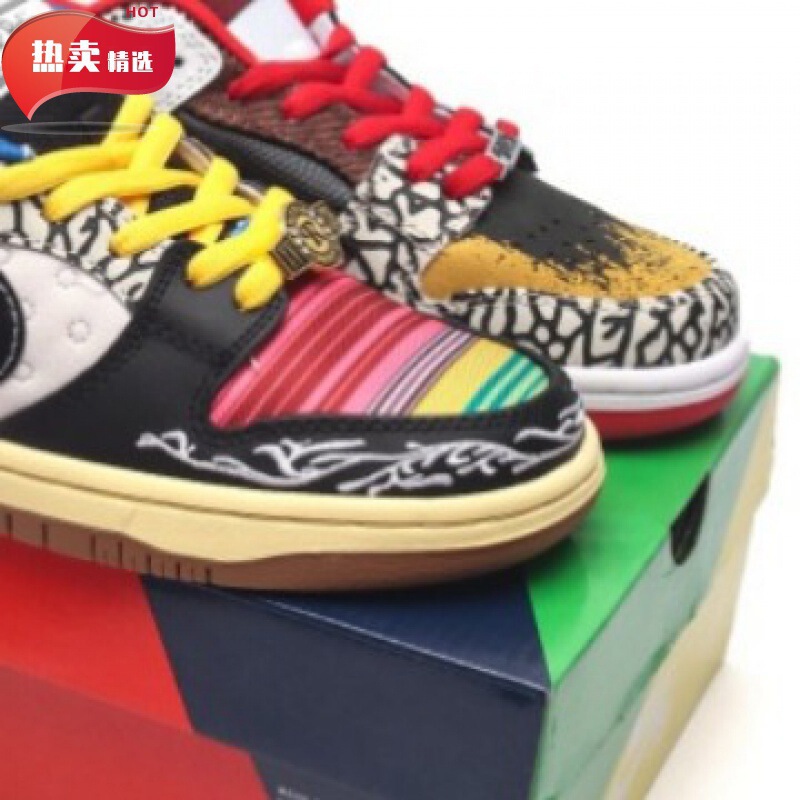 Wholesale Halloween Dunk Low-Top Running Shoes Skate Shoes Black Nightmare Patch Graffiti Export Shoes
