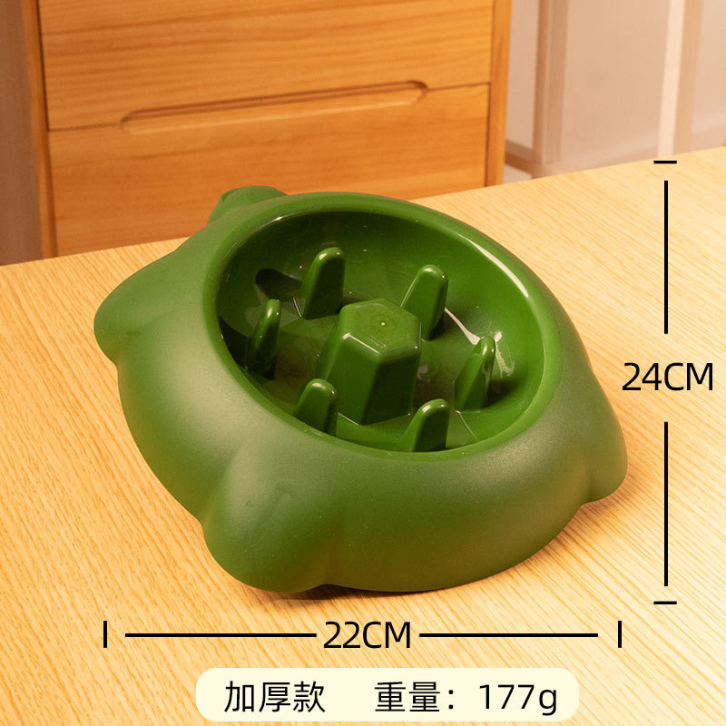 거북이 슬로우 푸드 그릇 다크 그린