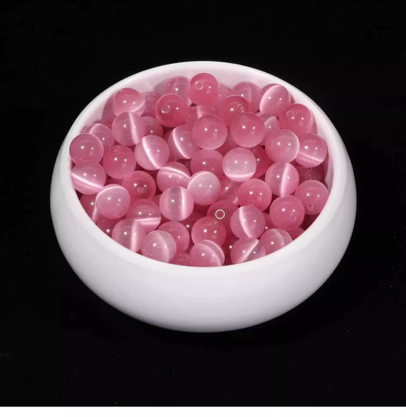 Pink cat eye stone