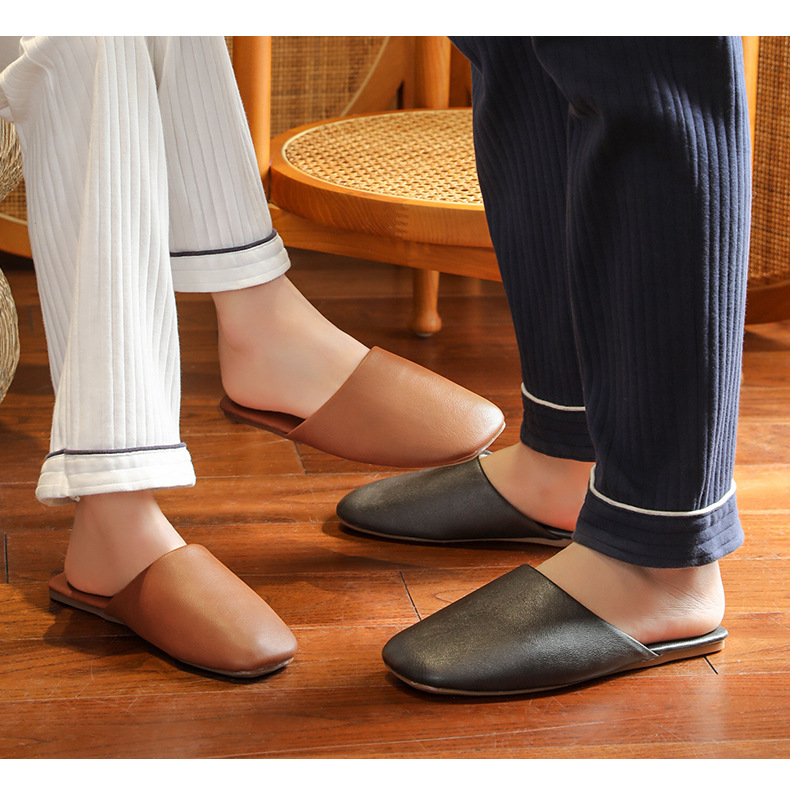 Unisex Basic Solid Color Round Toe Home Slippers display picture 1