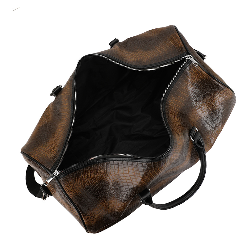 Bolsa de viaje portátil personalizada de comercio exterior transfronterizo bolsa deportiva al aire libre de corta distancia bolsa deportiva europea y americana cocodrilo bolsa