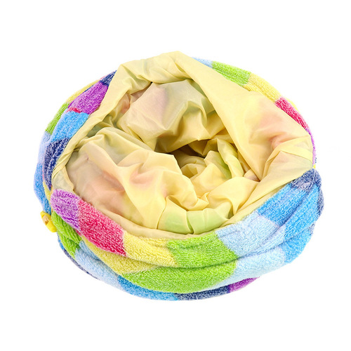 Pet supplies Amazon new squeaky paper rainbow cat tunnel, scratch-resistant, foldable cat tunnel toy wholesale