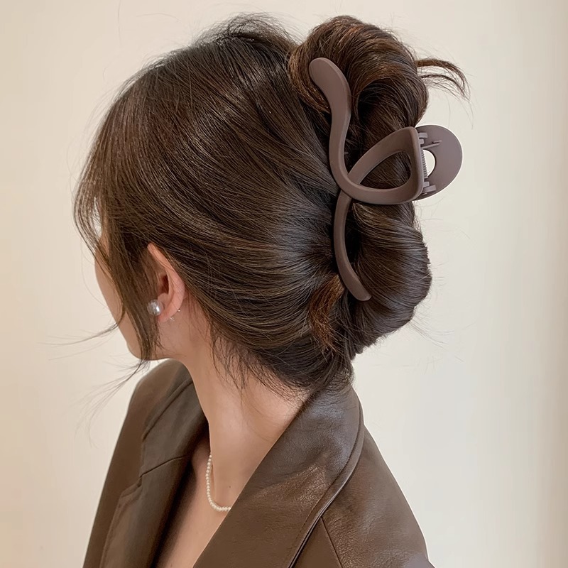 Clip de tiburón esmerilado de alto nivel nuevo clip de cabello de cabeza de