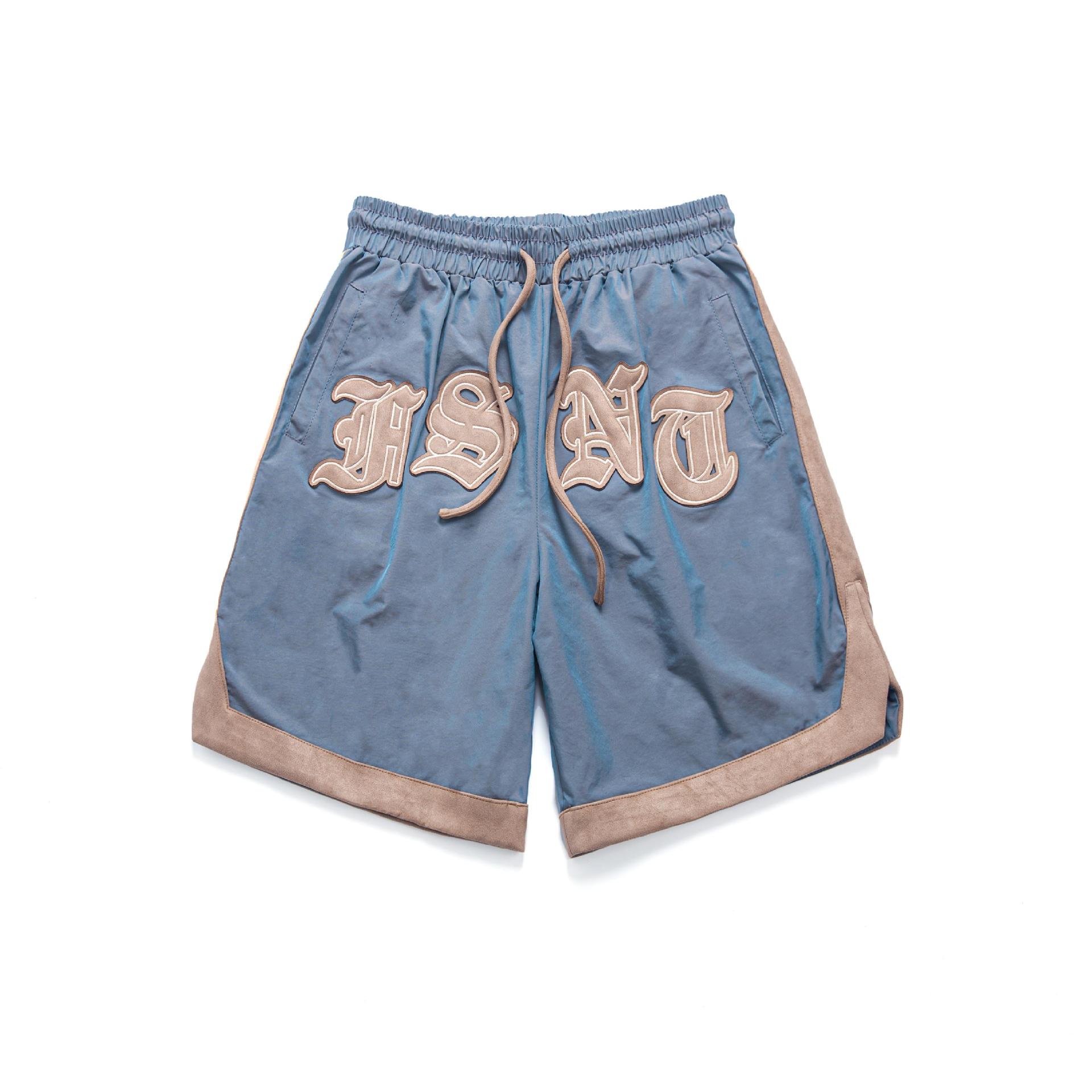 Moda gótica americana, baloncesto callejero, tendencia masculina, holgado, hip-hop, talla grande, deportes, pantalones de cinco puntos Harlan Beach Fatty