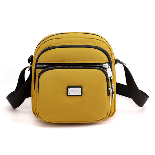 Shoulder bag women's manufacturer wholesale Oxford cloth splash-proof zipper crossbody bag simple western style large capacity coin purse