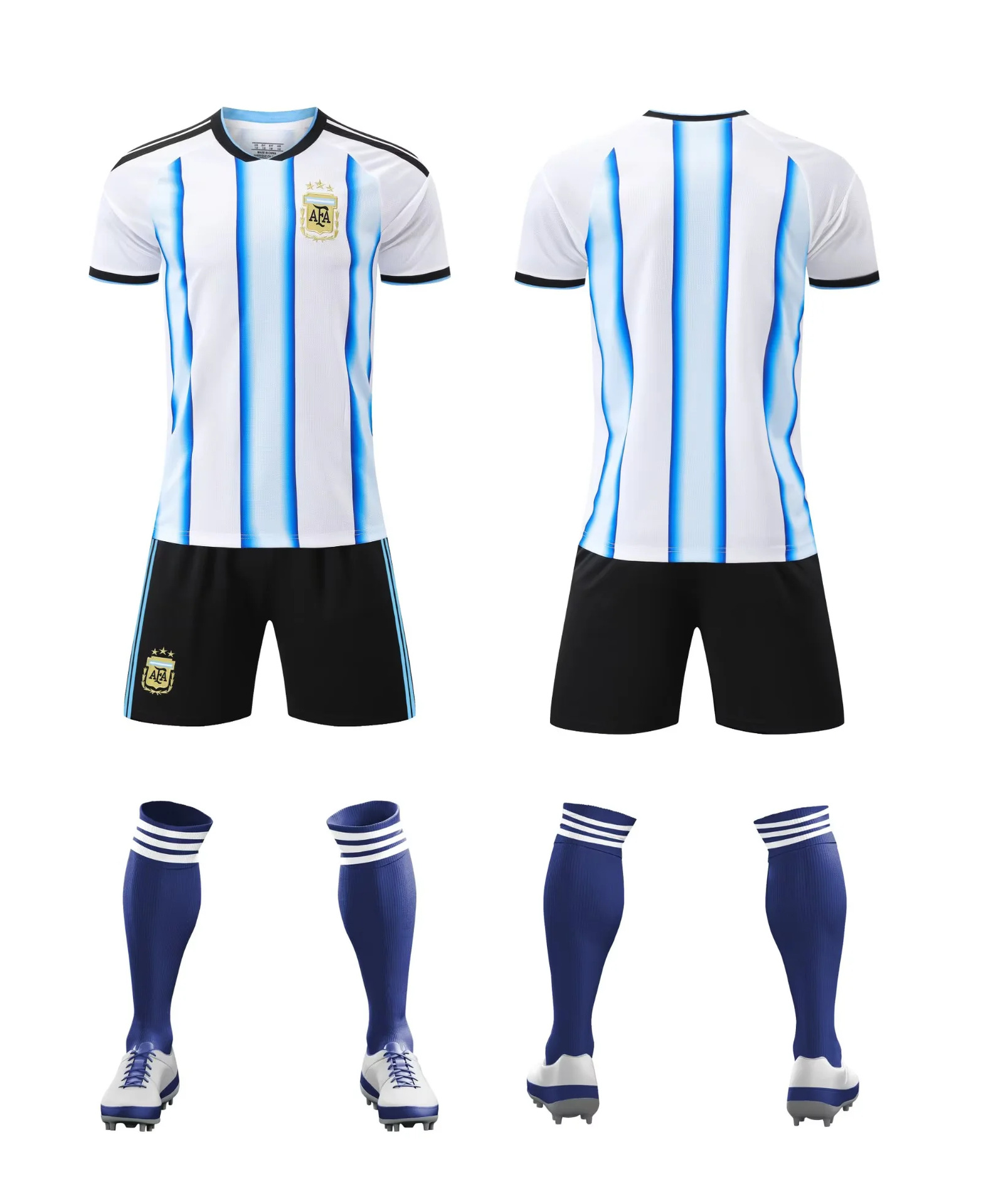 2425 juego de ropa de fútbol para adultos y niños Copa del Mundo Club de secado rápido para hombres y mujeres equipos de impresión de entrenamiento