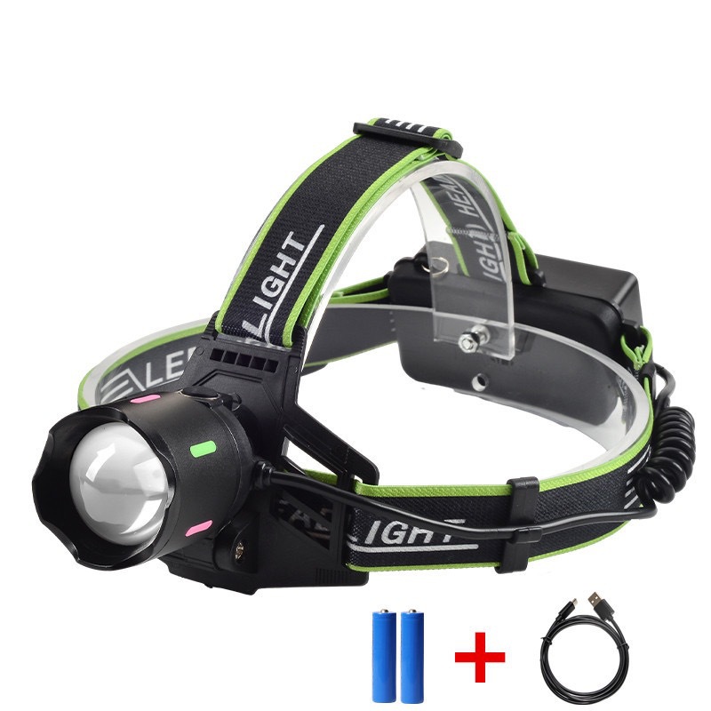 흰색 베어 레이저 램프 + 18650 배터리 2개