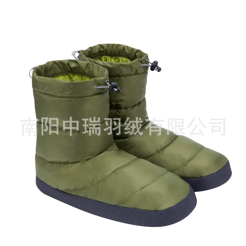 Зимние теплые пуховые туфли, домашняя сумка, на каблуке, с высоким берцем, Нескользящие бесшумный многофункциональные пуховики для мужчин и женщин для домашней пары