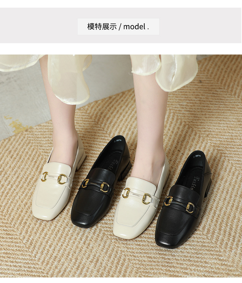 D2213 1140K GIÀY DA NỮ JINRYUA BIG SIZE NGOẠI CỠ GÓT VUÔNG GIÀY DÉP NỮ DA BÒ G04 SẢN PHẨM MỚI
