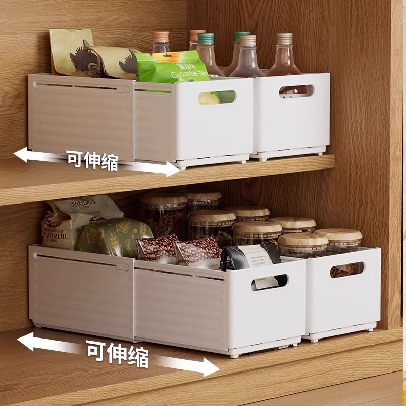 キッチンキャビネット直角格納式収納ボックス引き出し引き出し収納バスケットプラスチックディープキャビネットオーガナイザーボックス卸売|undefined