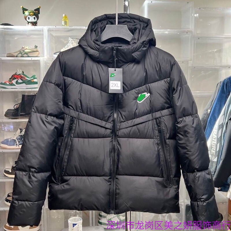 Winter Thickened down Jacket for Couples, Male and Female Sports Students, Sports and Leisure Short Jackets, Loose Hooded
