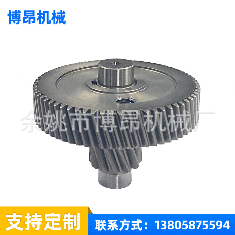 厂家供应精密 支持定 做铁减速机配件齿轮 双联齿 转动齿批发