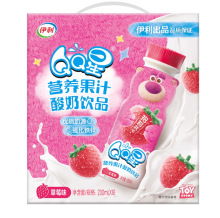 9月货 QQ星草莓味营养果汁整箱含乳饮品全聪健固儿童成长奶