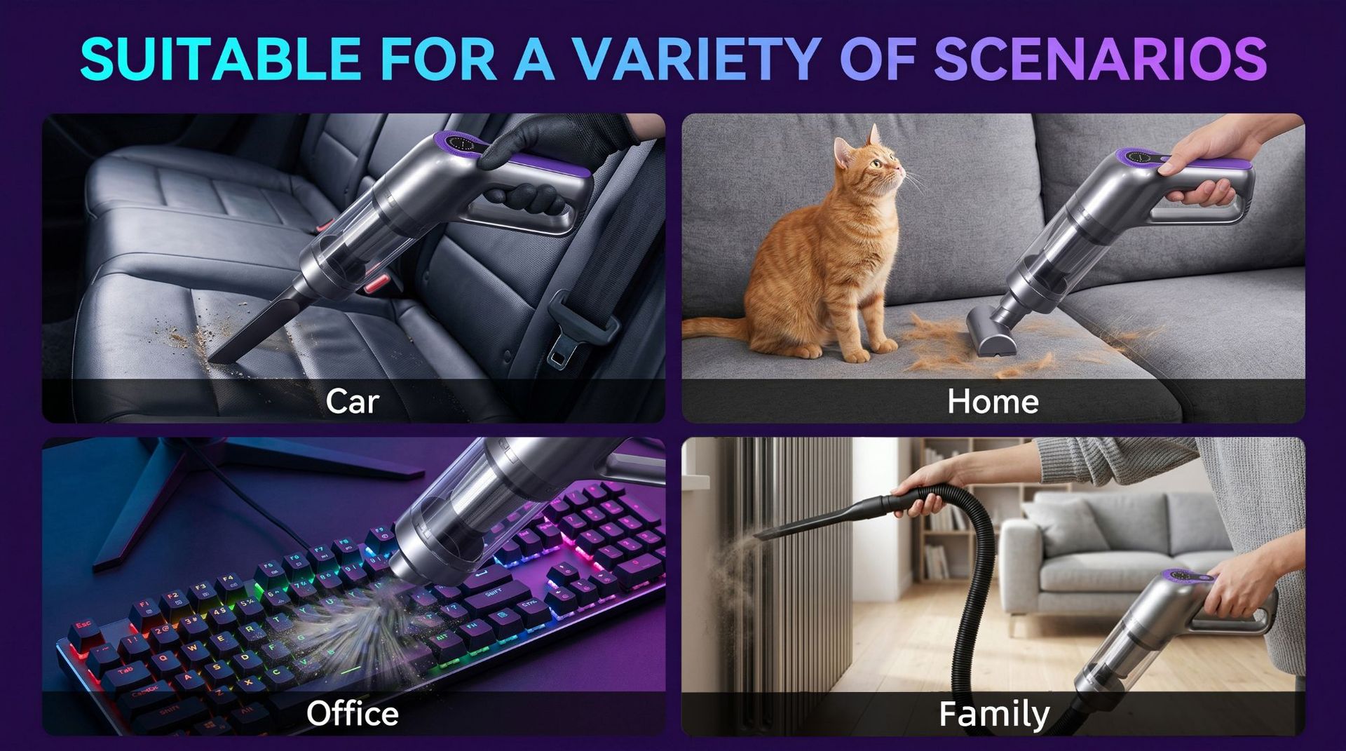 Cross-border wireless digital display vacuum cleaner, one-touch dust disposal, handheld vacuum cleaner, high-power suction, brushless car vacuum cleaner