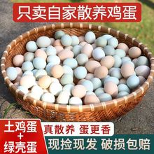 50枚土鸡蛋绿壳乌鸡蛋混合装新鲜散养儿童宝宝营业蛋20枚整箱批发