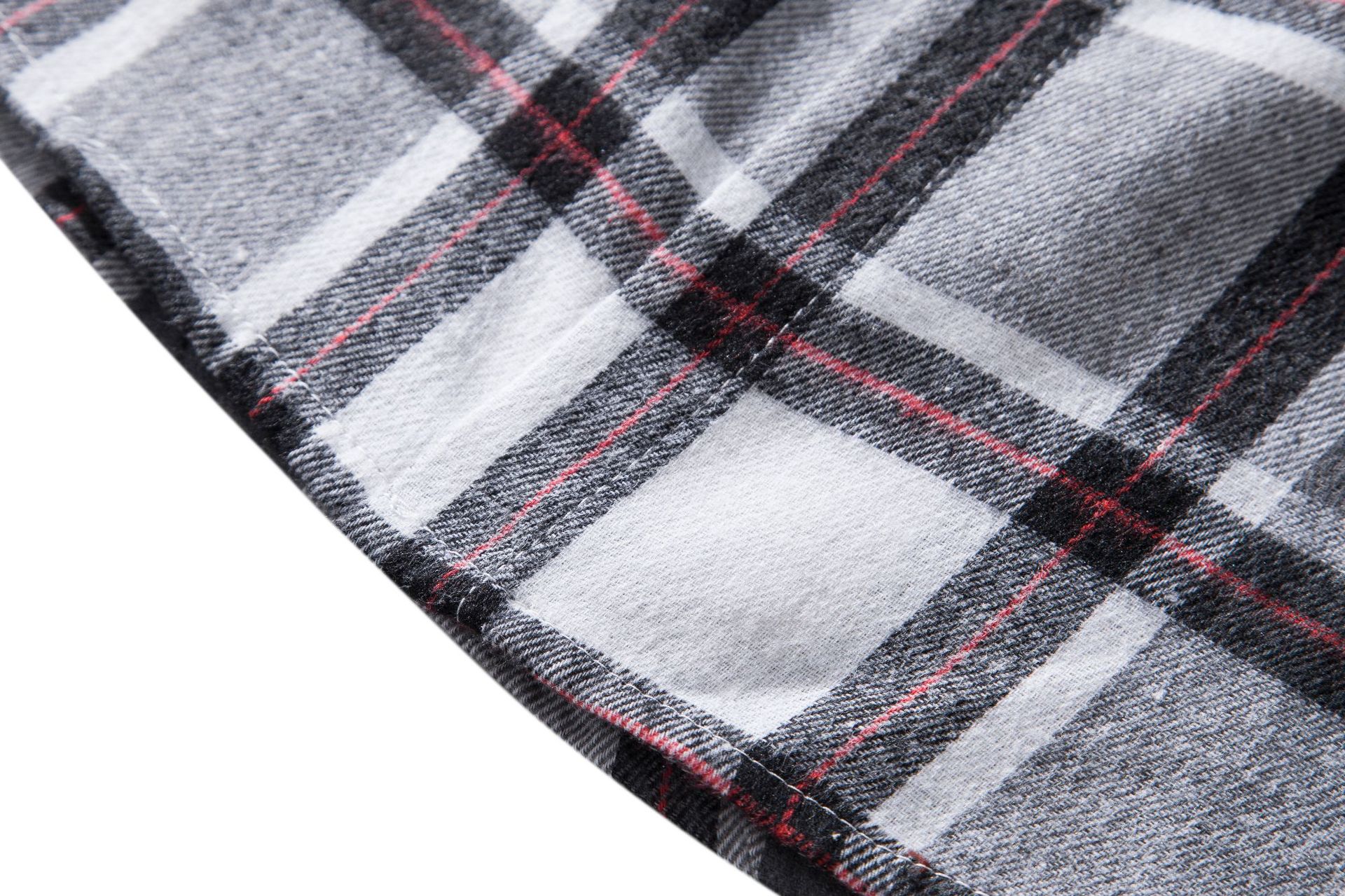 Herren Flanellhemd Mit Kapuze Kariertes Oversized Freizeithemd_voghion.com