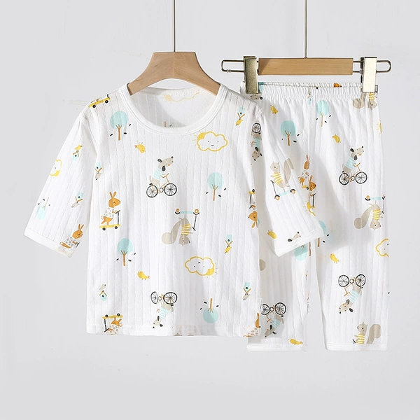 Titani Home Service-Skate Board Rabbit (Seven-Point Sleeve Sleeping Pants)