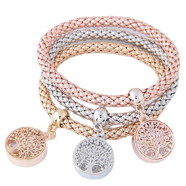 Multi Color Tree of Life Bracelet for Women