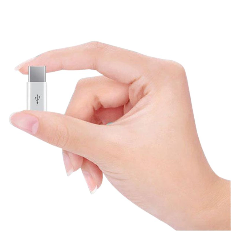 Адаптер для зарядки с microUSB на Type-C, переходник microUSB на Type-C, кабель-конвертер для передачи данных мобильного телефона
