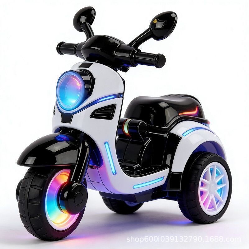 Pull-Back Three-Wheeled Mini Motorcycle Children's Toy Car Inertia Pull-Back Car Model Carpet Toy Small Gift Wholesale