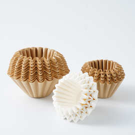 蛋糕碗形咖啡滤纸波纹滴漏式咖啡滤纸碗型过滤杯咖啡滤纸