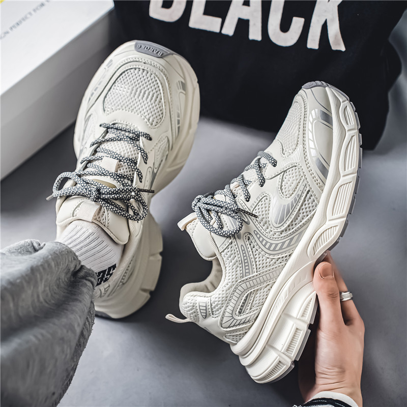 Demi-season breathable fashionable running sneakers for leisure…