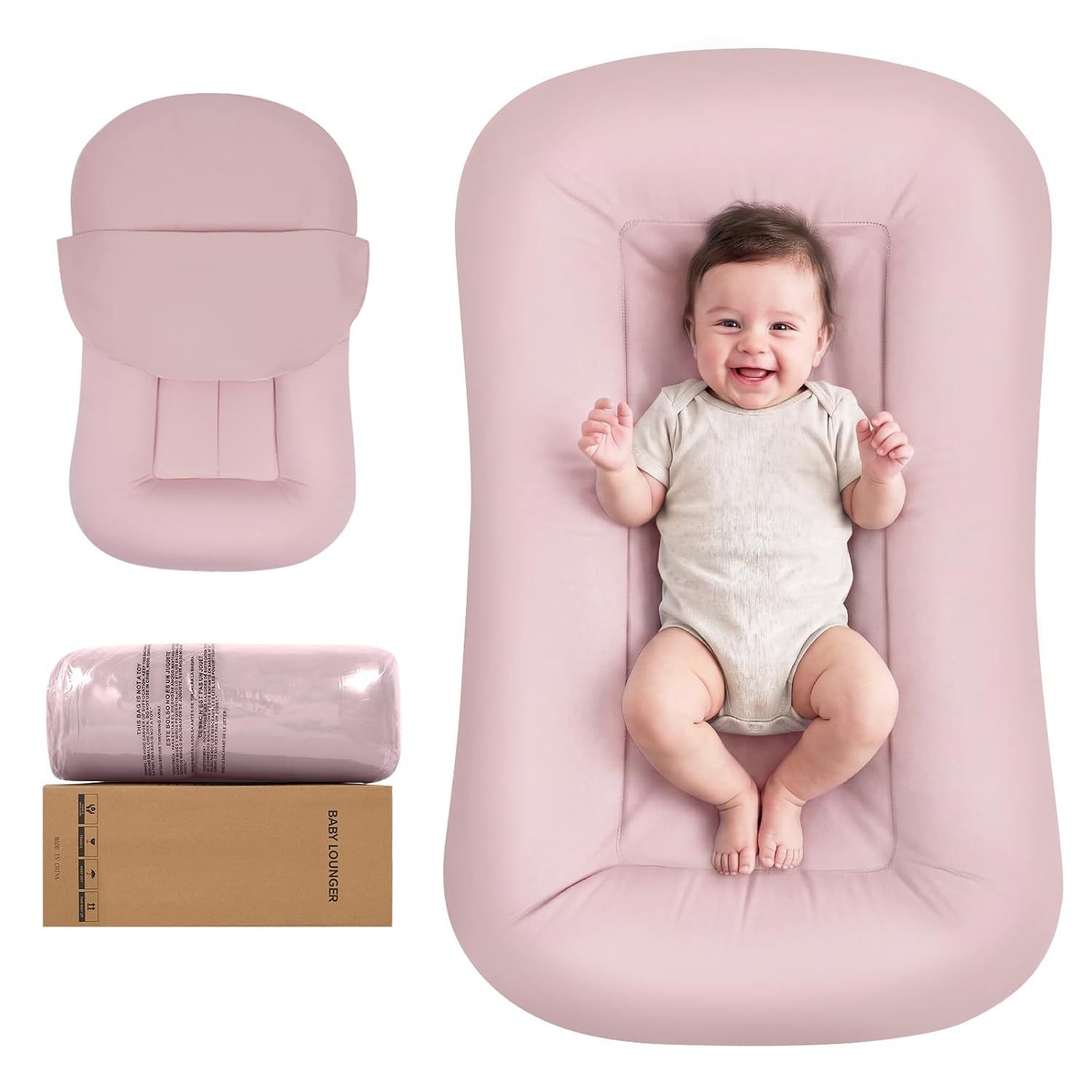 New cross-border baby crib, baby recliner sofa, portable children's bed, nursing slope pillow