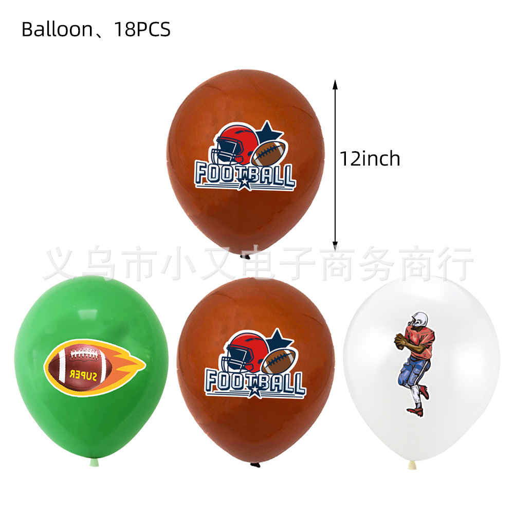 Super Bowl rugby fútbol americano fiesta de cumpleaños de los niños vajilla Placa de papel mantel decoración suministros del partido