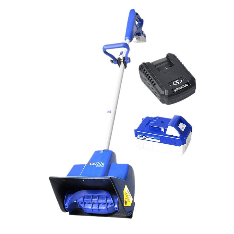 Soplador de nieve eléctrico con batería de litio, máquina pequeña para quitar nieve para escuelas, carreteras y uso doméstico, barredora de nieve, quitanieves para carreteras e invernaderos.
