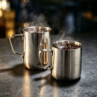 莫斯科骡子杯不锈钢鸡尾酒马克酒杯酒吧杯子口杯水杯加厚啤酒杯子