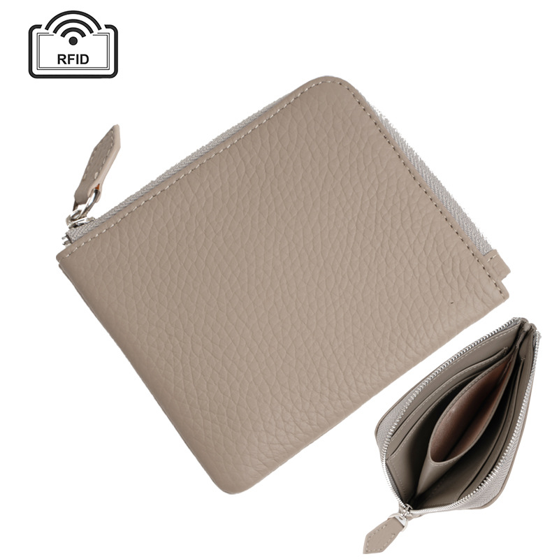 日本式男性財布本革外国貿易牛革ゼロ財布rfid超薄型マルチカードカードバッグ大容量ショルダーバッグ