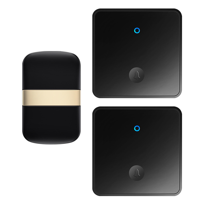 自发电门铃无线家用防水超远距离电子遥控免电池老人呼叫器 86型