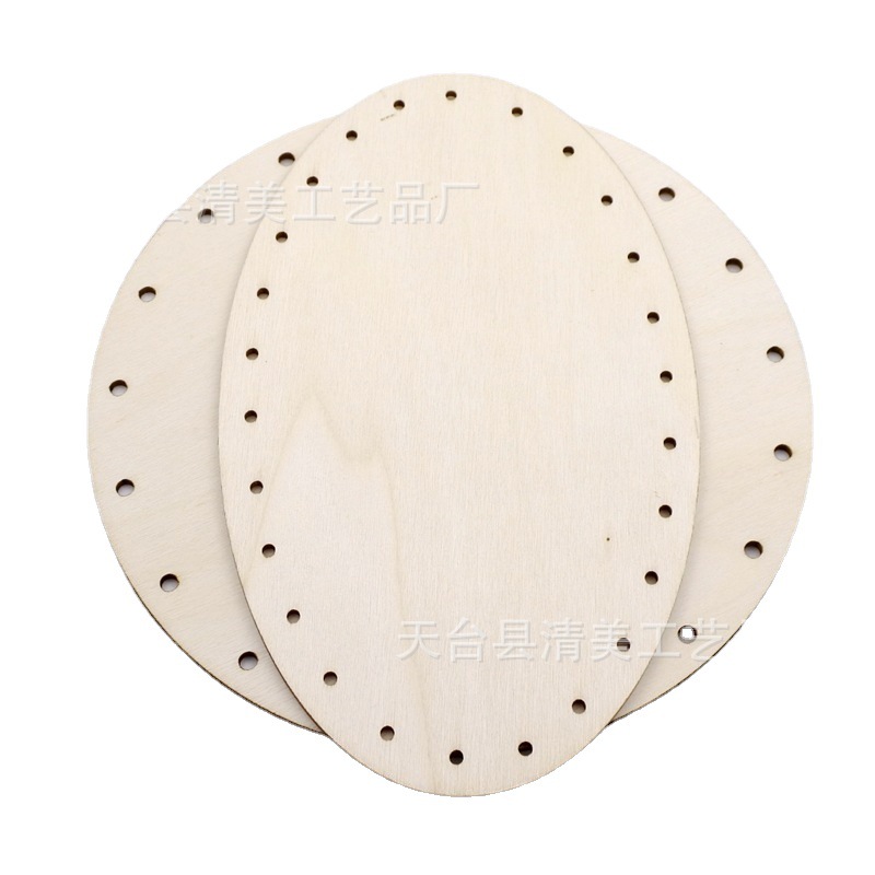 7 estilos de madera de madera redonda y ovalada porosa, cestas tejidas a mano, chasis, marco fijo de punto de cruz