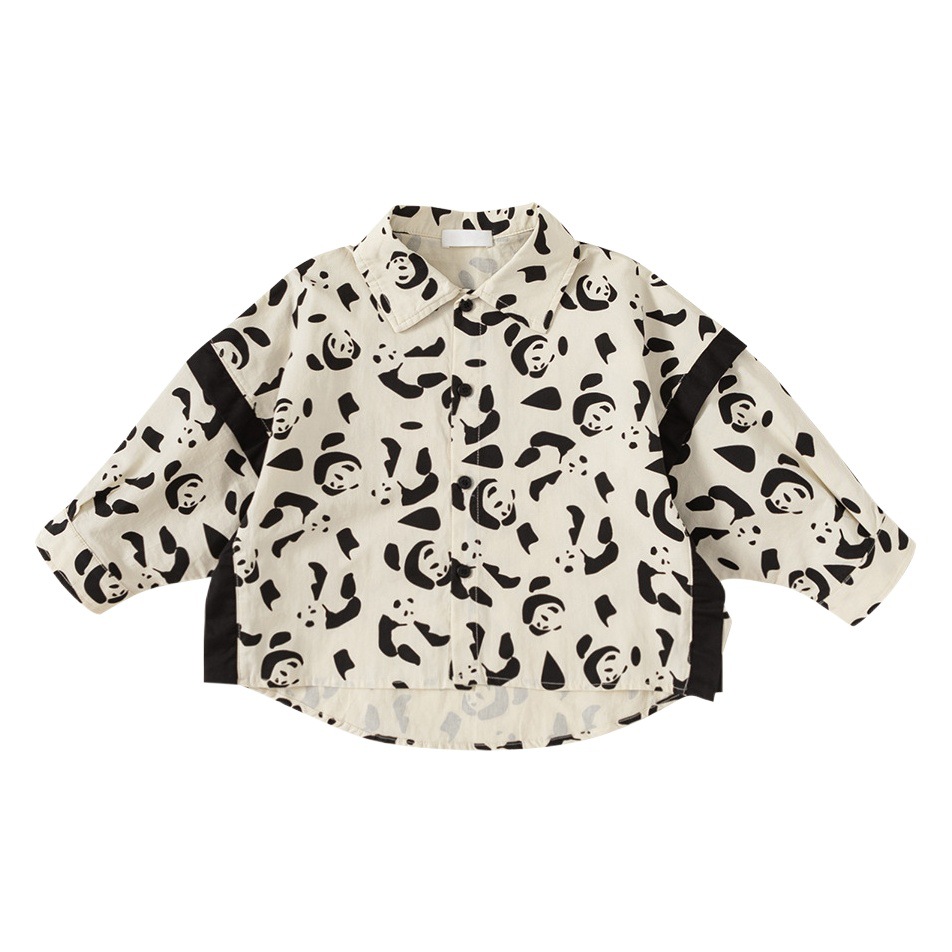Babycity ropa de abrigo para niños camisa de los niños de algodón Panda Personalidad camisa de manga larga CY83025
