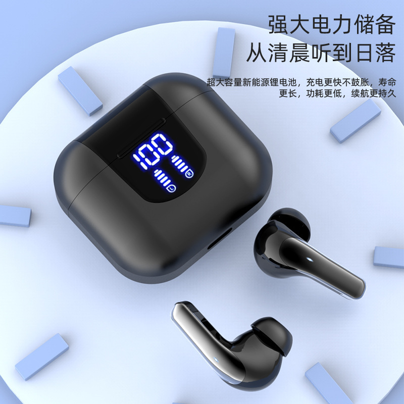 2025 新しいワイヤレス Bluetooth ヘッドセットプライベートモデルデジタルディスプレイポータブル高音質超長バッテリー寿命クロスボーダー Bluetooth ヘッドセット|undefined