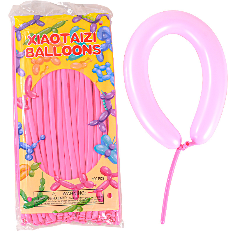 Globos largos en tira 260 globos mágicos 1.8g decoración para fiestas de cumpleaños infantiles globos largos metálicos color macarrón
