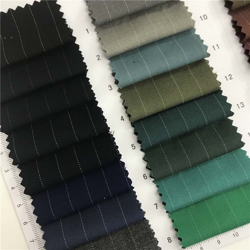 TR纬弹银线制服呢 31个颜色现货供应  职业装 工装面料 3441917