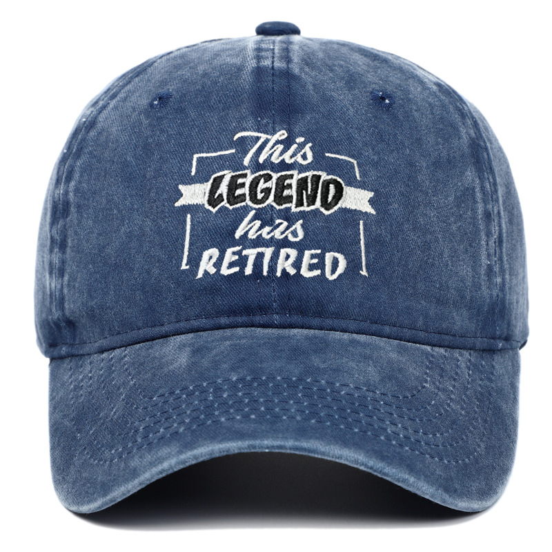 国境を越えた欧米アマゾンの新型this legend has retired刺繍野球帽復古水洗い|undefined