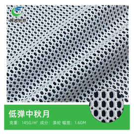 厂家批发 低弹中秋月网眼布 箱包鞋材手袋 运动服装里布 复合面料