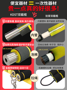 ✅ Nunchaku Children's Training Adult Bruce Lee's Same Style Nunchaku Beginner Sponge Stainless Steel Practice