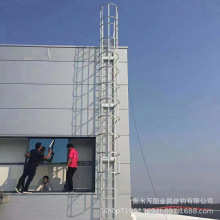 建筑安全爬梯 防火钢结构楼梯 消防楼梯 护笼爬梯 热镀锌防腐