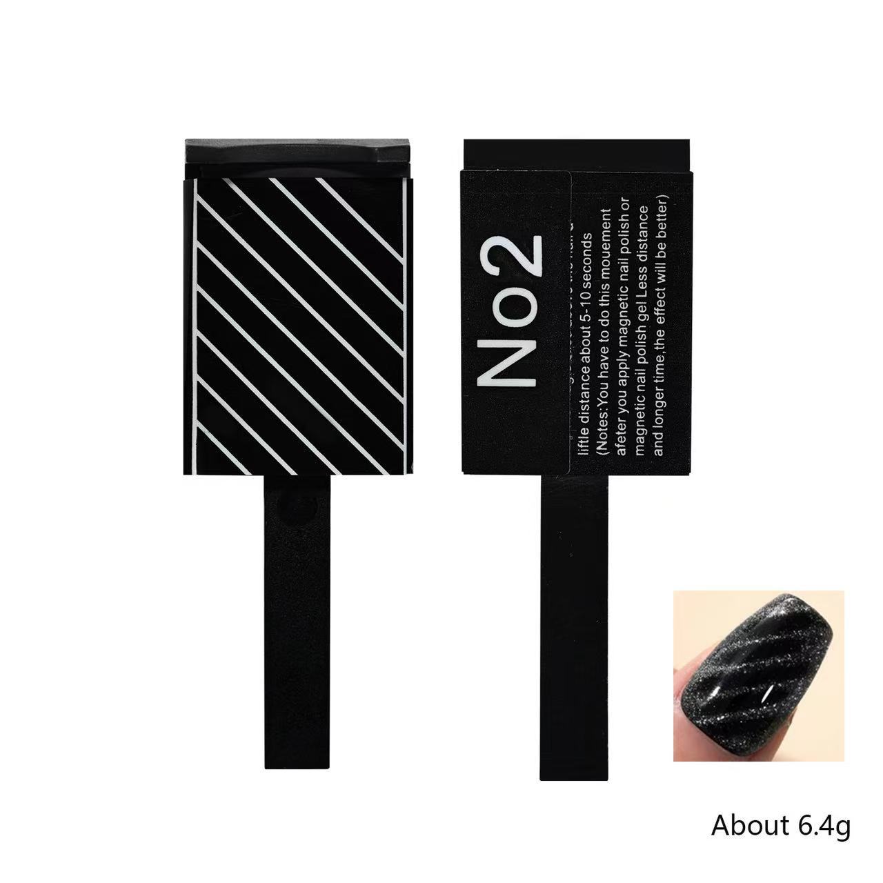 Suministro directo transfronterizo nuevo cigarro multifuncional varilla magnética arte de uñas imán de dos cabezas imán de succión fuerte de ojo de gato cinco en uno