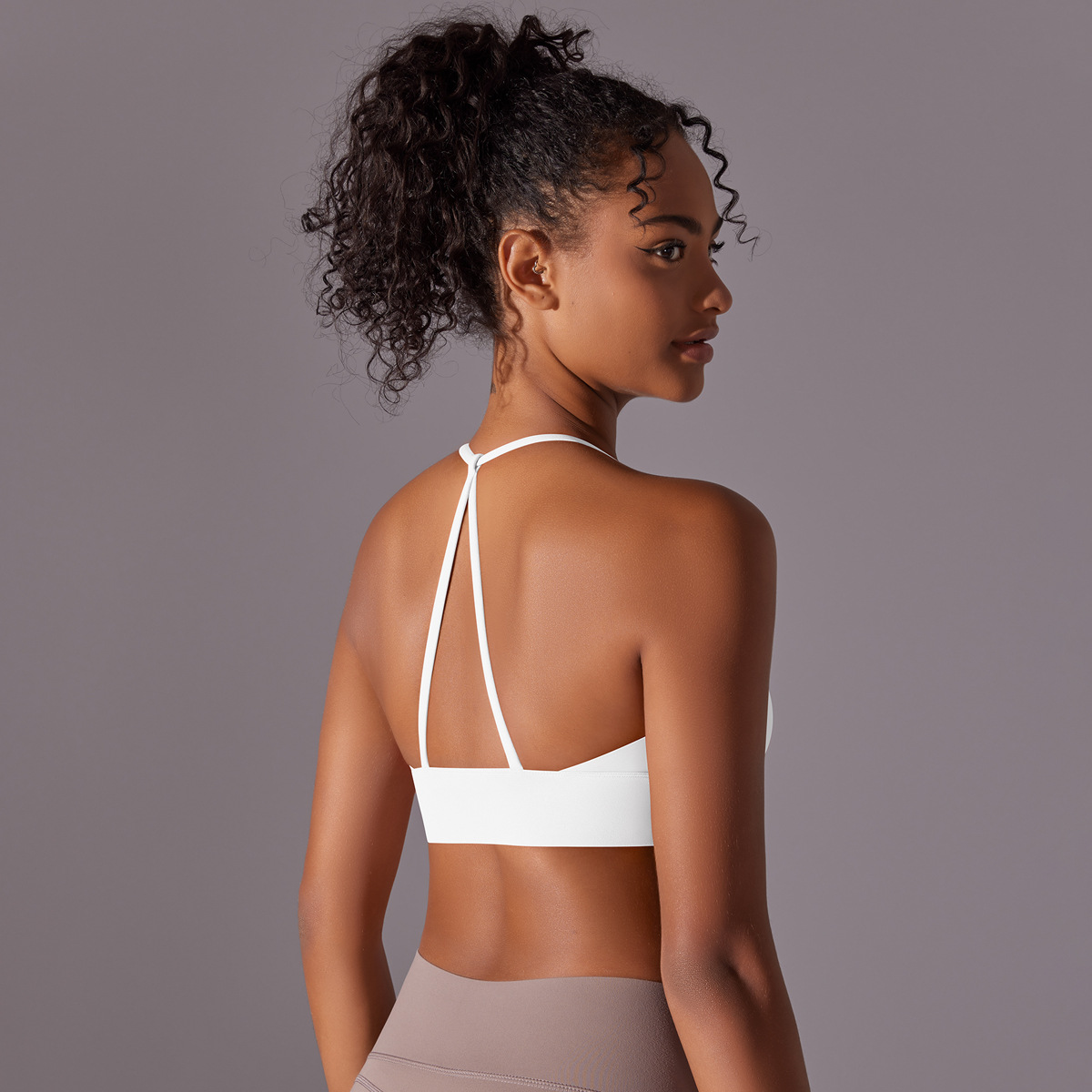 140g Weight Sleeveless Sleeve Length Nylon Fabric Type Short Top Length Halter Crisscross Tank Tops Type Fitness, Yoga, Sports Occasion Halter Neck Neckline Solid Color Pattern Sports Style Sports Solid Color Nylon Halter Neck Active Tops Halter Crisscross Tank 4