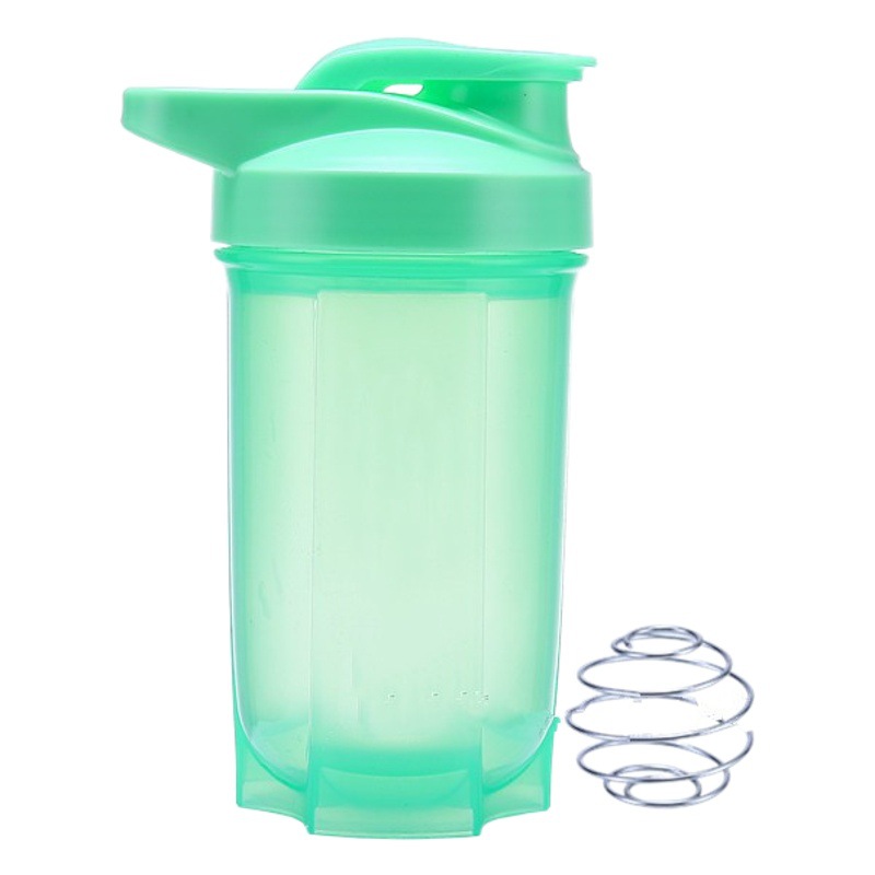 Deportes fitness 500ml generación pelo Shake taza portátil taza de agua con escala portátil fabricante en stock logo